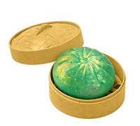 Dumpling Squishy With Steamer Box Giant Glitter Bao Bun Squishy Soft Stress Relief Decompression Dough Sensory Squeeze For Anxiety Relief Choice Green