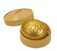 Dumpling Squishy With Steamer Box Giant Glitter Bao Bun Squishy Soft Stress Relief Decompression Dough Sensory Squeeze For Anxiety Relief Choice Gold