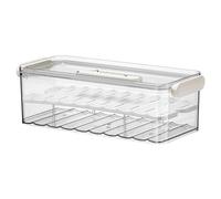 Dumpling Storage Container | Stackable Food Grade Freezer Box with Sealed Lid | Space Saving Organizer for Kitchen/Fridge/Pantry | 32.4x13.5x10cm