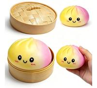 Dumpling Toy, Rainbow Squishy Toys, Dumpling Glitter Squishies, Colorful Mystery Stress Dumplings, Soft Slow Rebound Squishies Dump-lings For Anxiety Stress Relief For Adults Kids