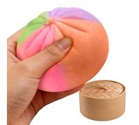 Dumpling Toy | Realistic Soft Fun Colorful Glitter Dumpling Ball,Fidget Squeeze Toy | for Kids Adults Youth Teens Friends Offices Work Classroom Study Waiting Rooms