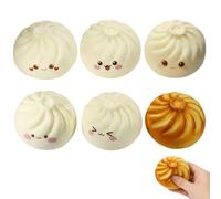 Dumpling Toys, 4 Pcs Dumpling Toy Set, Tactile Sensory Items for Work Breaks and Study Sessions, Dumplins Measuring 9 cm by 7 cm