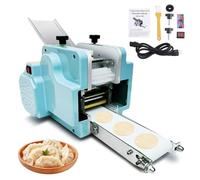 Dumpling Wrapper Maker, Round Mold Dumpling Skin Machine for Kitchen and Restaurant, Makes 50-60 Pieces/Min, Easy-to-Use Dough Sheeter