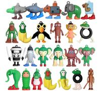 DUMPOP 24PCS Italian Brainrot Action Figure,Tralalero Tralala Figures Toys,Brainrot Meme Shark Collectible Animals Figurine Doll Gifts for Fans
