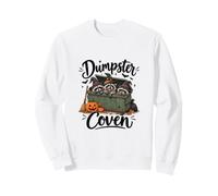 Dumpster Coven Raccoon Witch Funny Halloween Sweatshirt