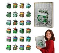 Dumpster Fire Advent Calendar 2025 - Dumpster Fire Response Team Pin Ersonalized Dumpster Flat Ornament, Funny Sarcastic Christmas Countdown with 2D Acrylic Ornaments (Silver)