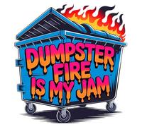 Dumpster Fire Is My Jam Charms for Kindle for Phone, Dust Plug Charm 1.5 Inches Positivity, Humorous, Joke, Sarcastic Lightning/Type C Charging Port Acrylic Material Accessories for E-Reader Gifts