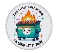 Dumpster Fire Mouse Pad, This Little Light of Mine Dumpster Fire Mouse Pad for Wireless Mouse Computers Laptop Desk Accessories, Dumpster Fire Gift, Funny Office Supplies