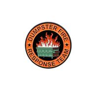 Dumpster Fire Response Team Enamel Pins - Hilarious Badge Gifts for Coworkers & Team Leaders Funny Office Accessories for Work Parties Gift Exchanges, 1pcs-orange, Large