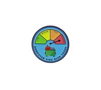 Dumpster Fire Risk Today Stress Meter Extreme Chaotic Enamel Pin, Sarcastic Anxiety Burnout Humor Pin Brooch, Workplace Chaos Brooch Badge For Anxious Friend Coworker, Funny Office Humor Lapel Badges