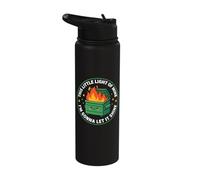 Dumpster Fire This Little Light of Mine Sarcastic Chaos Stainless Steel Insulated Water Bottle