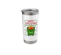 Dumpster Fire Ugly Christmas Melted Snowman Funny Stainless Steel Insulated Tumbler