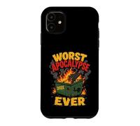 Dumpster Fire Worst Apocalypse Ever Funny 202X Humor Case for iPhone 11