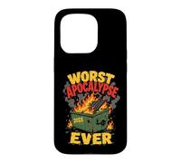 Dumpster Fire Worst Apocalypse Ever Funny 202X Humor Case for iPhone 15 Pro