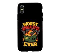 Dumpster Fire Worst Apocalypse Ever Funny 202X Humor Case for iPhone X/XS
