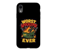 Dumpster Fire Worst Apocalypse Ever Funny 202X Humor Case for iPhone XR
