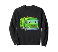 Dumpy The Garbage Truck Smiling Character Design for Kids Sweatshirt