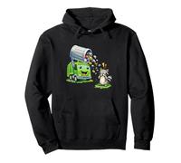 Dumpy The Garbage Truck Trash Cleanup With Raccoon Kids Pullover Hoodie
