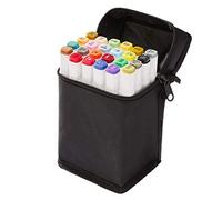 DUMRALBQE Marker Pens 24 Colors Alcohol Markers Dual Tip Art Marker Pen for Architectural Design for Drawing Graffiti(White pole)
