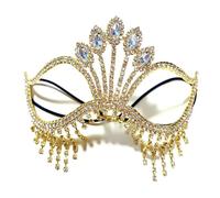 DUMRALBQE Masquerade Mask Makeup Ball Mask Stage Performance Face Decoration Female for Ball Mardi Gras(White1)