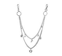 DUMRALBQE Men's Pants Chain Panty Chain Combination Personalised Fashion Women's Waist Chain Hip-hop