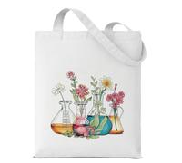 Dumyum Science Teacher Canvas Tote Bag, Chemistry Biology Teacher Gifts