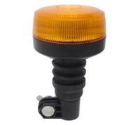 Dun-Bri DBG 85mm Amber LED Beacon R65 | 24 High-Performance LEDs | Sync Capable | Polycarbonate Lens | Compact Safety Warning Light for Industrial & Fleet Use (DIN Pole Flexi)