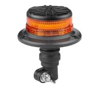 Dun-Bri DBG SLIMLINE Series Amber LED Beacon for Recovery/Emergency Vehicles Hazard Warning Strobe ECE R65 & EMC R10 approved 12V/24V Car Van Truck Tractor (Flexi DIN Pole Mount)
