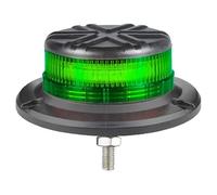 Dun-Bri DBG SLIMLINE Series Green LED Beacon for Plant Machinery Seatbelt Warning Strobe EMC R10 approved 12V/24V Car Van Truck Digger Construction (Single Bolt)