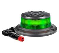 Dun-Bri DBG SLIMLINE Series Green LED Beacon for Plant Machinery Seatbelt Warning Strobe EMC R10 approved 12V/24V Car Van Truck Tractor Digger Construction (Magnetic Mount)