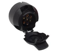 Dun-Bri DBG Trailer Plug & Socket Range - 7 Pin N Type and 13 Pin Connectors - Plastic or Alloy - Single, Twin Pack and Set Options (DBG 12v 7 Pin Plastic Socket N Type)