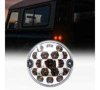 Dun-Bri DBG Valueline 95 95mm Round LED Signal Lights 12V/24V Stop/Tail Indicator Reverse Rear Fog | suitable for Trailers, Truck, Lorry, Caravan, Van or Horsebox (Stop/Tail (Clear))