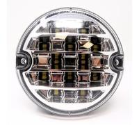 Dun-Bri DBG Valueline 95mm LED Signal Light 12V/24V - Stop/Tail/Indicator/Reverse/Fog - Econoseal Connector - for Trailer/Lorry/Horsebox - Reverse (Clear Lens)