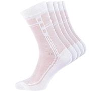 Duna Ultra Thin Breathable Lightweight Cotton Mens Dress Socks (5 pack) - Crew Length Socks size 5-7,7-9,9-11,11-13,13-15, White, 5-7