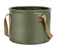 DUNAKE Collapsible Bucket 5 Gallon, Multifunctional Portable Folding Bucket Water Container Wash Basin For Camping Hiking Traveling Backpacking Outdoor Gardening (Color : Green)