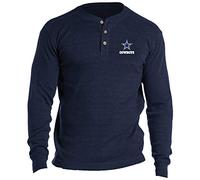 dunbrooke Apparel NFL Dallas Cowboys Mens Thermal HenleyThermal Henley, TEAM, X-Large