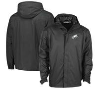 Dunbrooke Men's Graphite Philadelphia Eagles Tropic Waterproof Packable Full-Zip Hoodie Jacket
