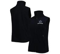 dunbrooke NFL Dallas Cowboys Womens Houston Ladies Fleece Vest, Navy, Medium