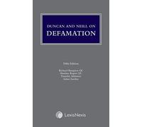 Duncan and Neill on Defamation