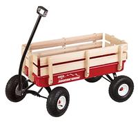 Duncan Mountain Wagon - Pull-Along Wagon for Kids with Wooden Panels, All Terrain Tires, Wide Grip Handle, Wide Wheel Base