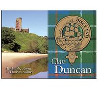 Duncan Scottish Clan Souvenir Metallic Picture Fridge Magnet, Scottish Gift