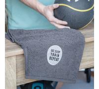 Duncan Stewart Eat, Sleep, Train, Repeat Gym Towel in Grey Duncan Stewart Grey