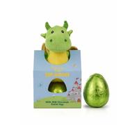 Duncan the Dragon Kids Easter Egg with Soft Dinosaur Teddy - Milk Chocolate Easter Egg Gift Set for Boys & Girls - Easter Egg Hunt & Easter Basket Treat