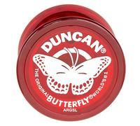 Duncan Toys Butterfly Yo-Yo, Beginner Yo-Yo with String, Steel Axle and Plastic Body, Red