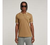 Dunda Slim Stripe Polo - Beige - Men M