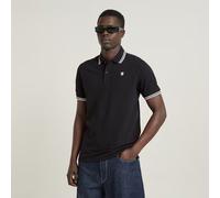 Dunda Slim Stripe Polo - Black - Men M