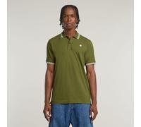 Dunda Slim Stripe Polo - Green - Men S