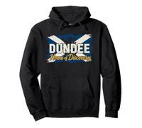 Dundee City Scotland Saltire Jute Jam Journalism Design Pullover Hoodie