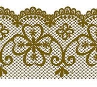 Dundee Deco MGAZB6001A Peel and Stick Trellis Golden Latticework Self Adhesive Mirror Window Sticker Wallpaper Border, Roll 33 ft X 4 in (10m X 10cm)