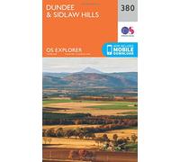 Explorer 380 Dundee & Sidlaw Hills Map With Digital Version - Orange, Orange One Size